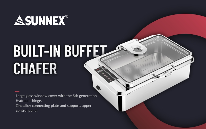 SUNNEX Nouvel article - Chafer de buffet intégré