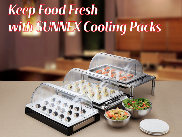 Gardez les aliments frais avec les packs de refroidissement SUNNEX