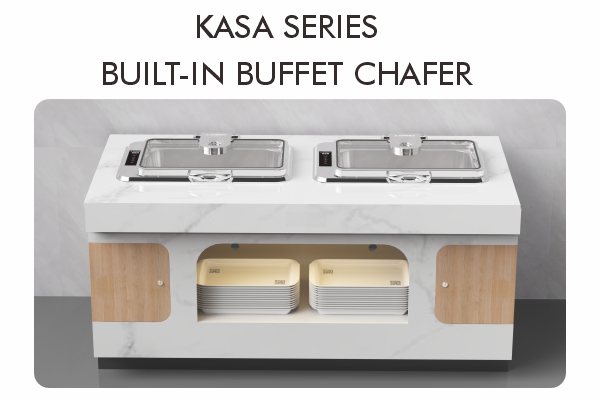 Série Sunnex Kasa: 8,5 L Buffet intégré Chafer