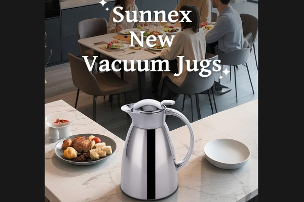 Sunnex Nouveau pichet sous vide en acier inoxydable série MCPR 304