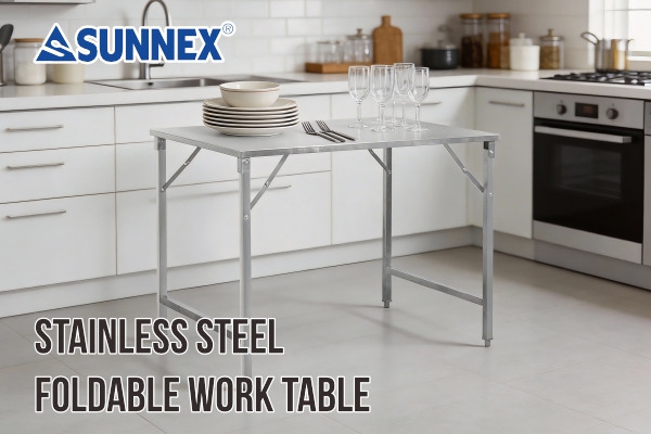 Table de travail pliable SS
