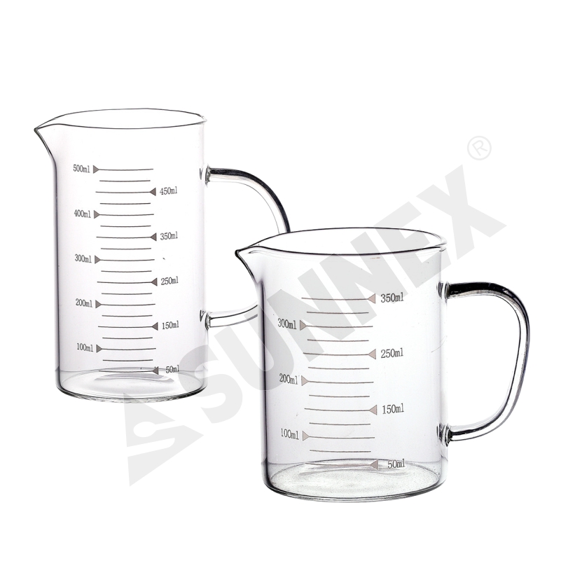 Tasse à mesurer en verre borosilicaté