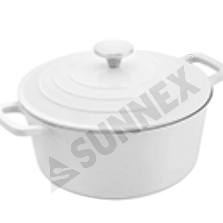 Casserole ronde antiadhésive de couleur blanche, nouveau design