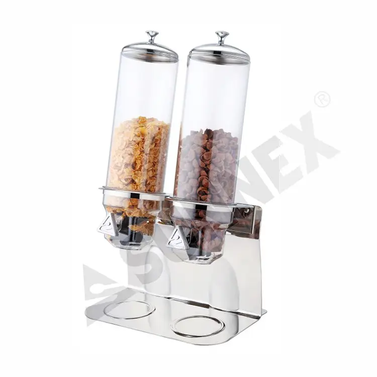 Distributeurs de céréales de base en acier inoxydable avec conteneurs PC