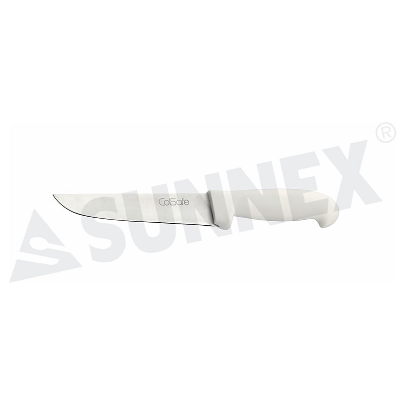 Couteau de Cuisine Inox Manche Blanc 16.5cm